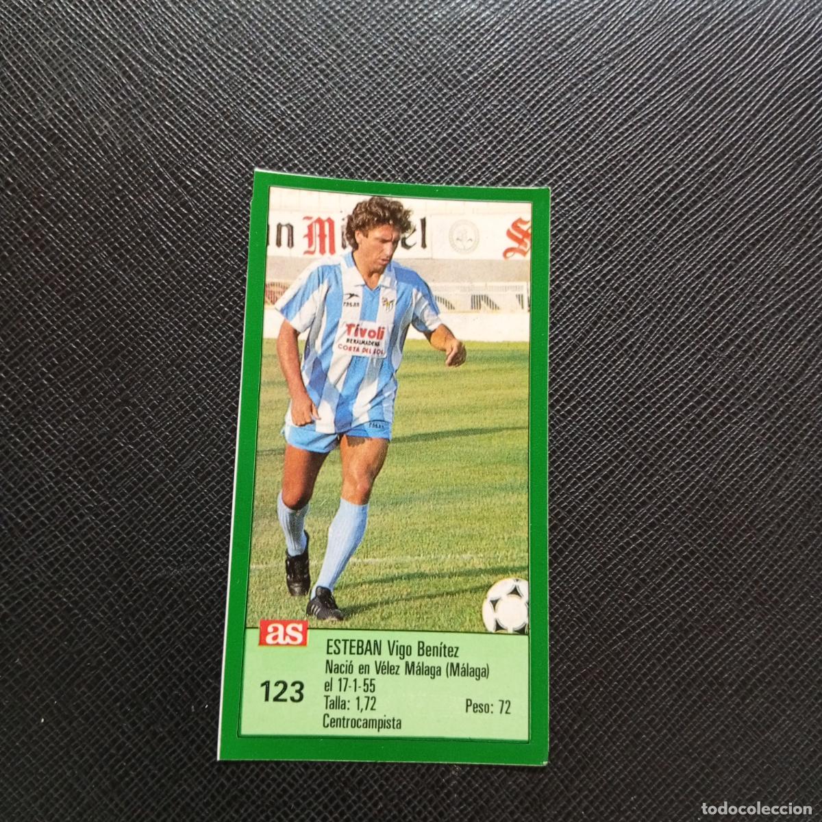Cromos de F&uacute;tbol: 123 ESTEBAN MALAGA AS 1988 1989 CROMO FUTBOL LIGA 88 89 - SIN PEGAR - A103 PG208