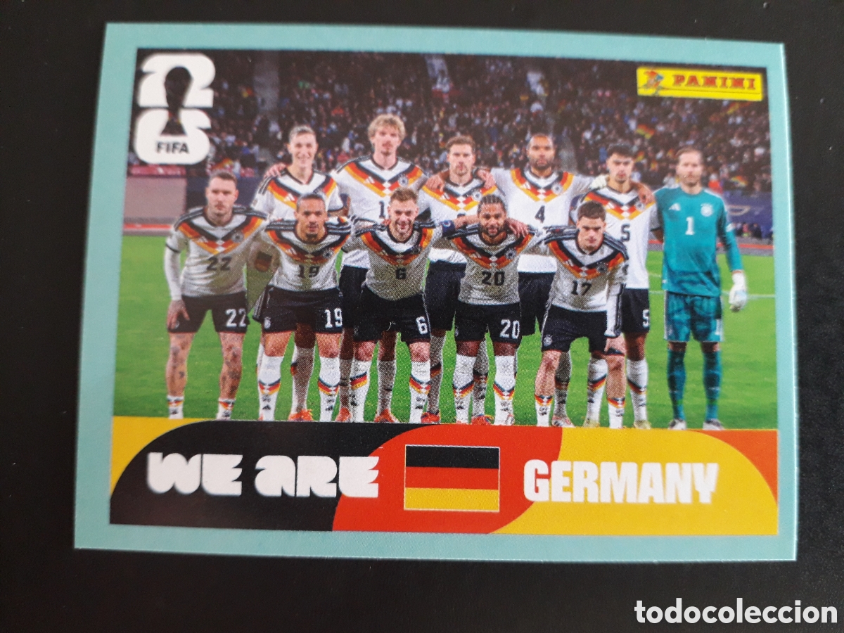 Cromos de F&uacute;tbol: EQUIPO ALEMANIA GER 13 MUNDIAL F&Uacute;TBOL 2026 FIFA WORLD CUP PANINI SIN PEGAR PEDIDO M&Iacute;NIMO 3&euro;