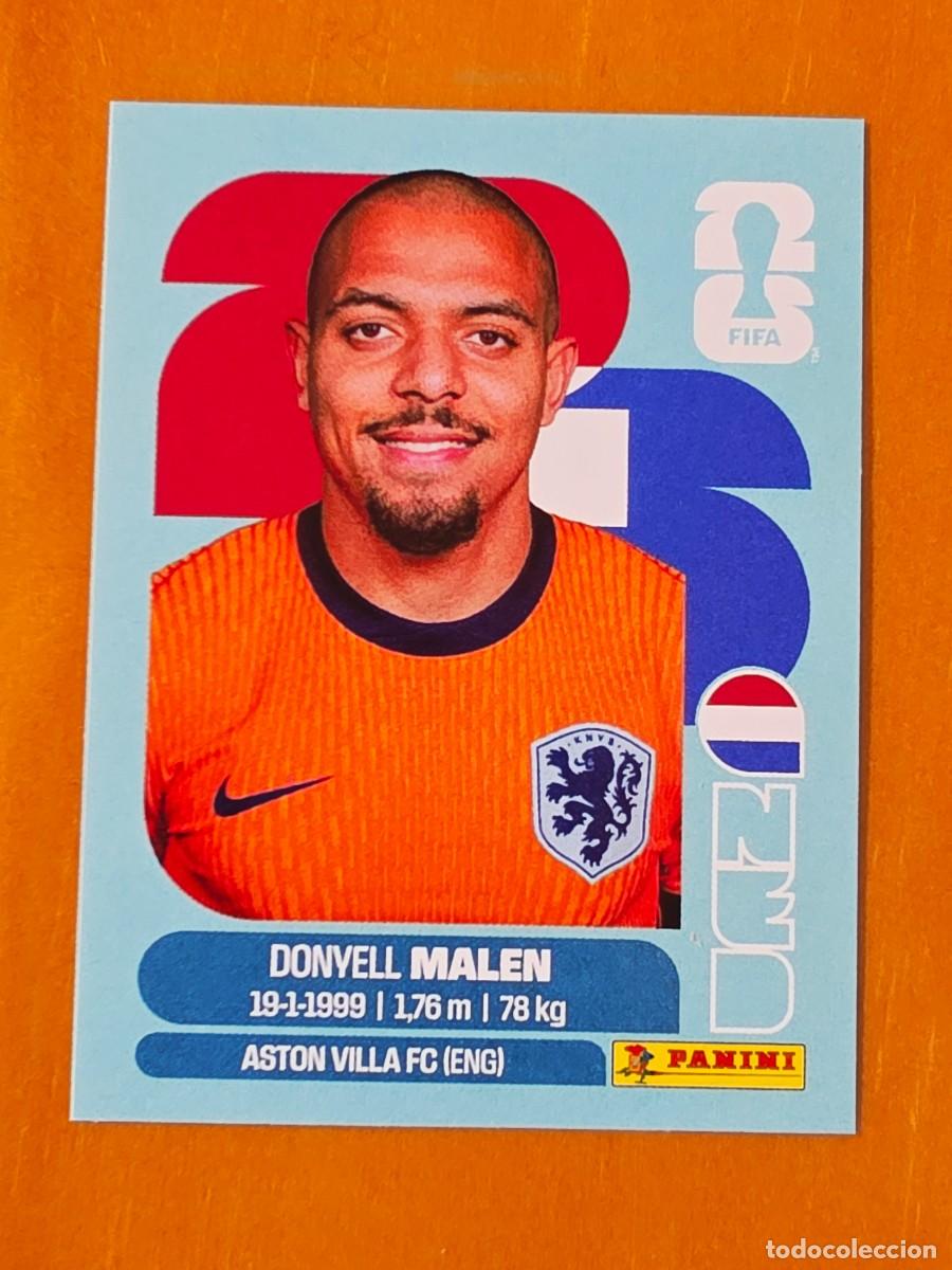 Cromos de F&uacute;tbol: NED 18 Donyell Malen, Pa&iacute;ses Bajos Holanda, Panini FIFA World Cup Mundial 2026 Sticker