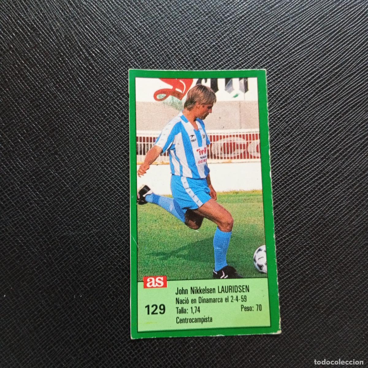 Cromos de F&uacute;tbol: 129 LAURIDSEN MALAGA AS 1988 1989 CROMO FUTBOL LIGA 88 89 - SIN PEGAR - A103 PG217