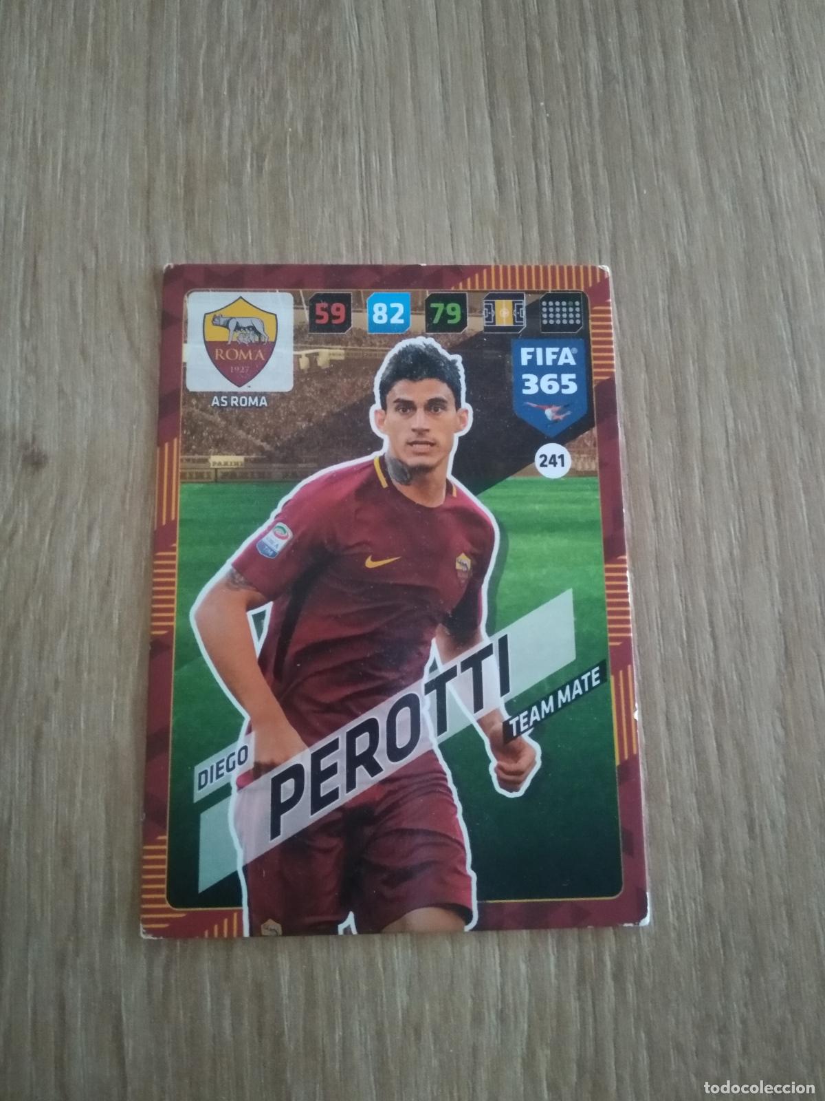 Cromos de F&uacute;tbol: 241 PEROTTI ROMA CROMO FUTBOL PANINI ADRENALYN 17-18 FIFA 365 2017-2018
