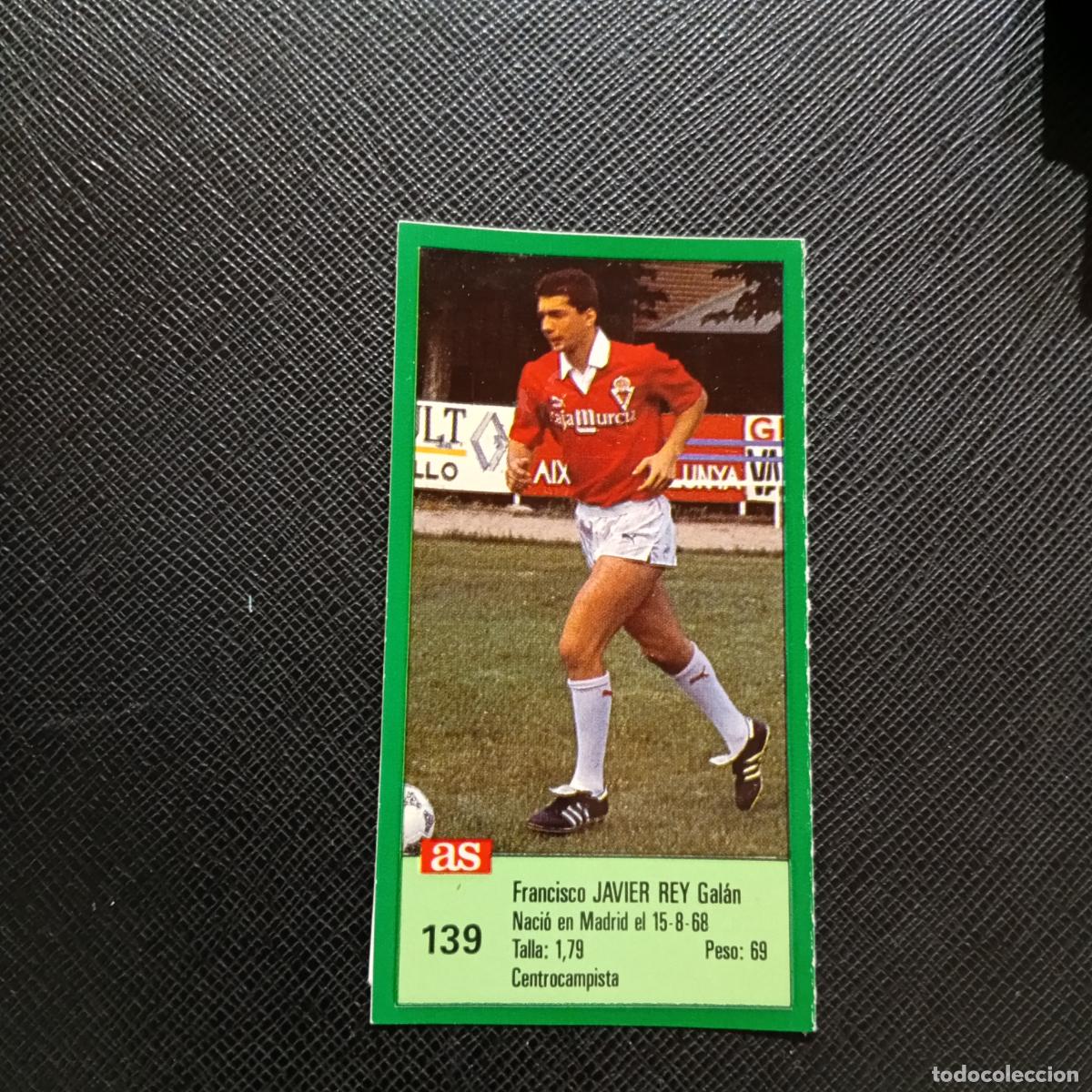 Cromos de F&uacute;tbol: 139 JAVIER REY MURCIA AS 1988 1989 CROMO FUTBOL LIGA 88 89 - SIN PEGAR - A103 PG217