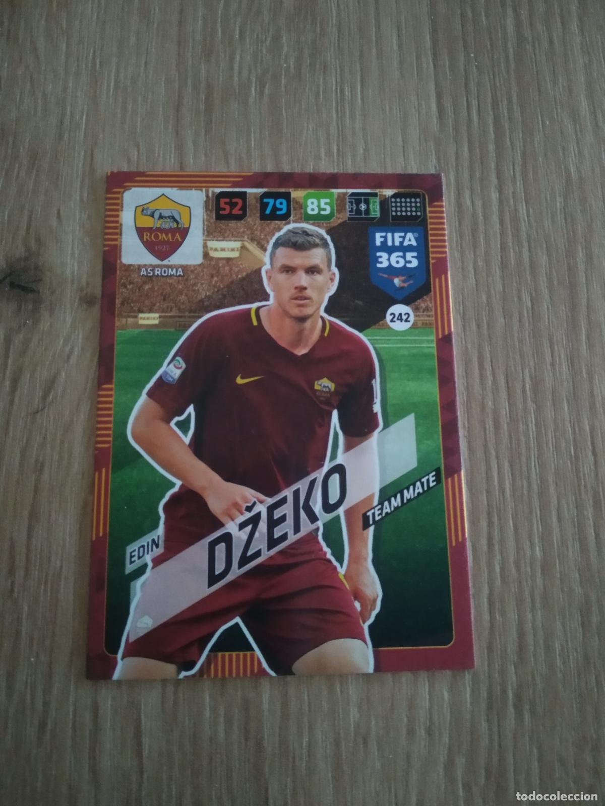 Cromos de F&uacute;tbol: 242 DZEKO ROMA CROMO FUTBOL PANINI ADRENALYN 17-18 FIFA 365 2017-2018