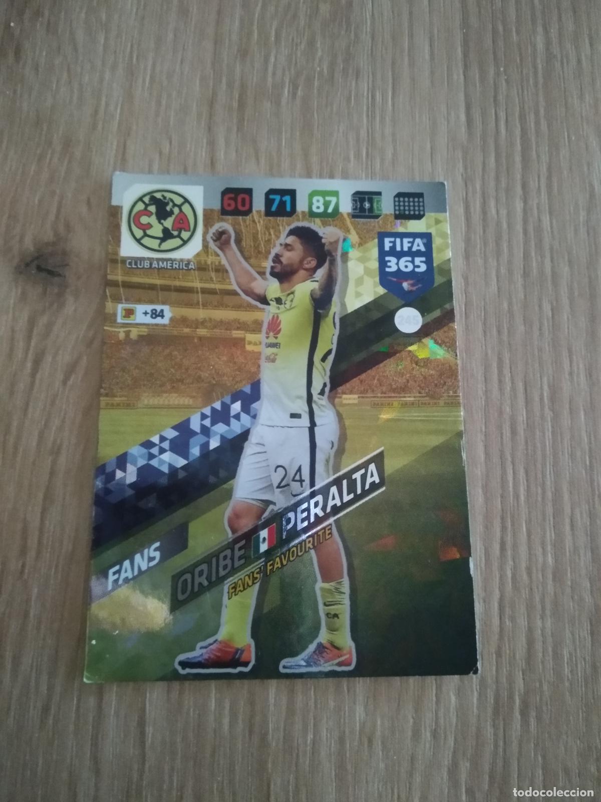 Cromos de F&uacute;tbol: 245 ORIBE PERALTA CLUB AMERICA CROMO FUTBOL PANINI ADRENALYN 17-18 FIFA 365 2017-2018