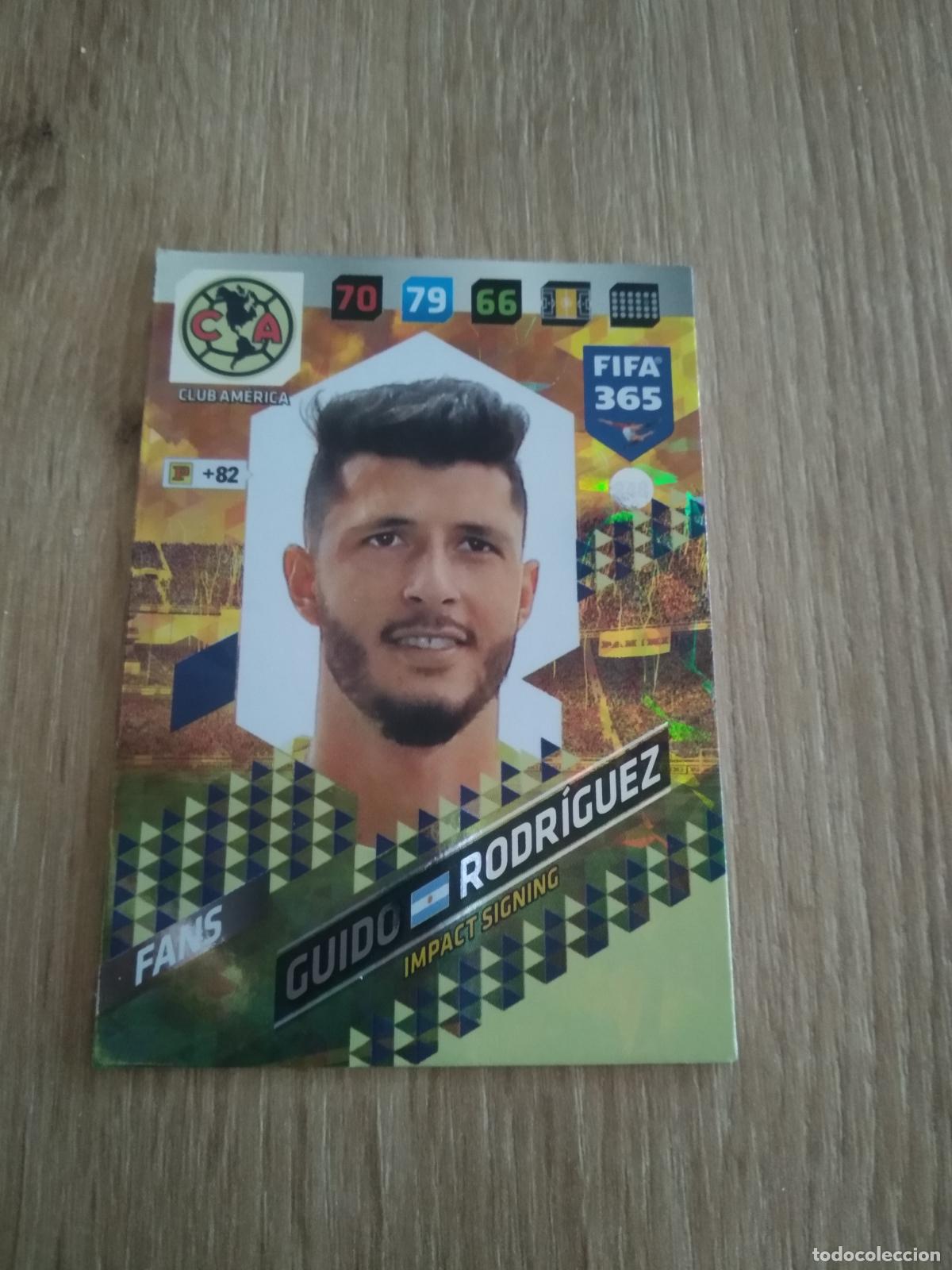 Cromos de F&uacute;tbol: 248 GUIDO RODRIGUEZ CLUB AMERICA CROMO FUTBOL PANINI ADRENALYN 17-18 FIFA 365 2017-2018