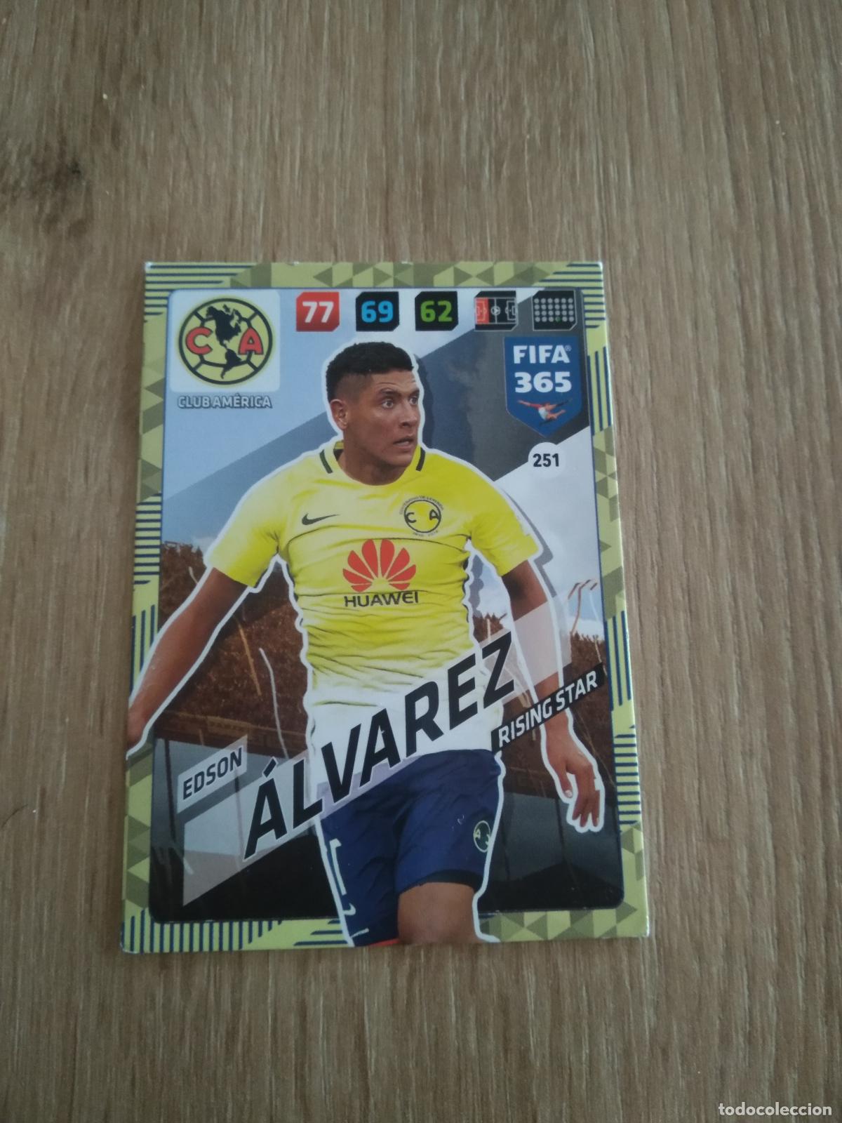 Cromos de F&uacute;tbol: 251 EDSON ALVAREZ CLUB AMERICA CROMO FUTBOL PANINI ADRENALYN 17-18 FIFA 365 2017-2018