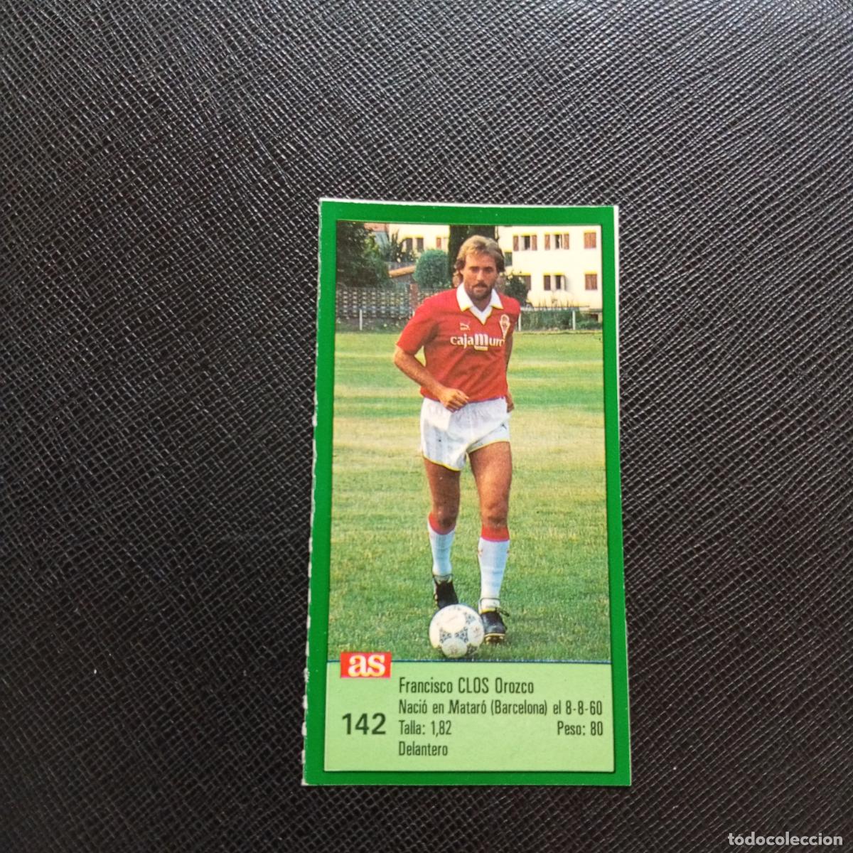 Fu&szlig;ball-Sticker: 142 CLOS MURCIA AS 1988 1989 CROMO FUTBOL LIGA 88 89 - SIN PEGAR - A103 PG244