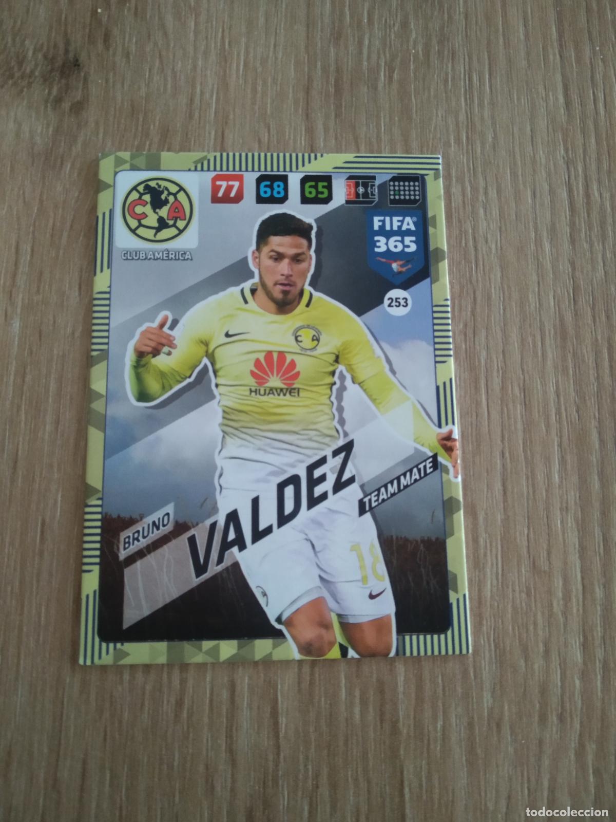 Cromos de F&uacute;tbol: 253 BRUNO VALDEZ CLUB AMERICA CROMO FUTBOL PANINI ADRENALYN 17-18 FIFA 365 2017-2018