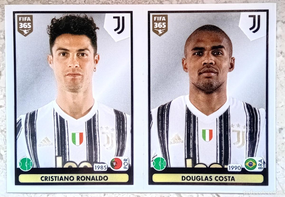 Cromos de F&uacute;tbol: Figurina Panini 2021 Cromo Fifa 365 2020-21 Cristiano Ronaldo Douglas Costa CR7 Juventus num 244