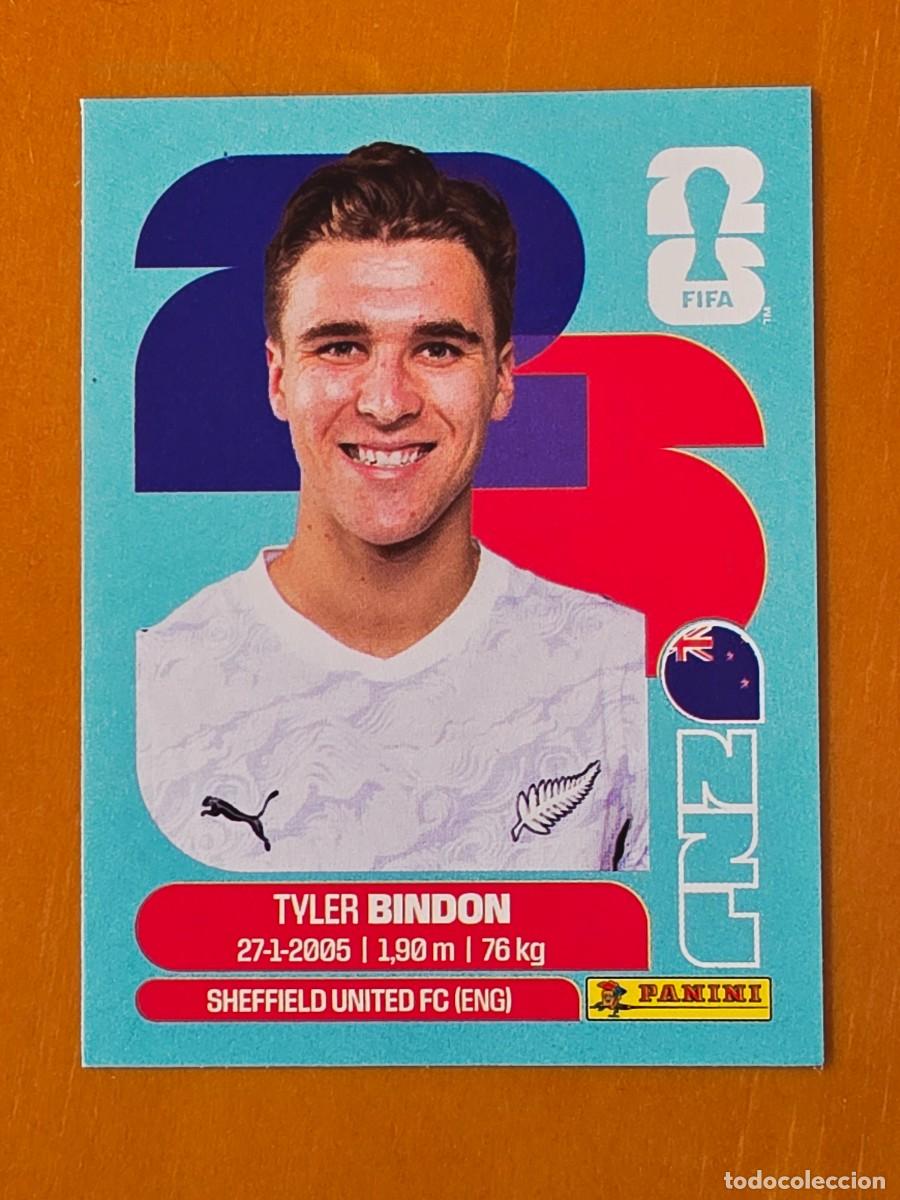 Cromos de F&uacute;tbol: NZL 7 Tyler Bindon, Nueva Zelanda, Panini FIFA World Cup Mundial 2026 Sticker
