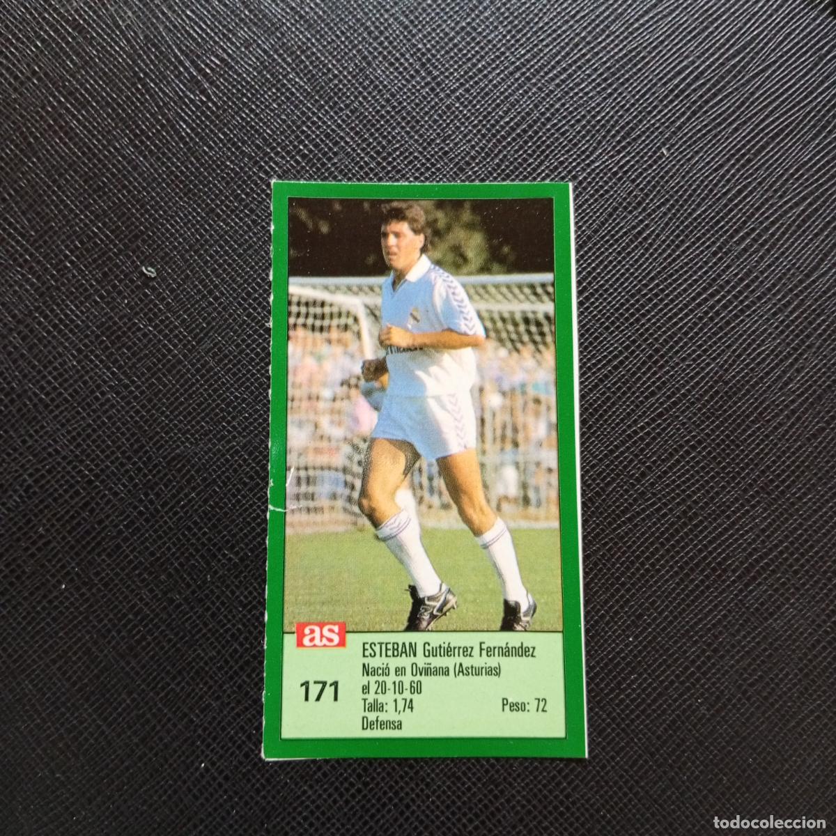 Cromos de F&uacute;tbol: 171 ESTEBAN REAL MADRID AS 1988 1989 CROMO FUTBOL LIGA 88 89 - SIN PEGAR - A103 PG244