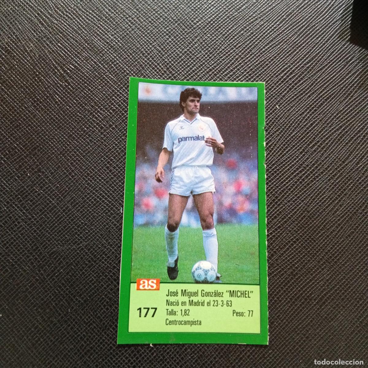 Cromos de F&uacute;tbol: 177 MICHEL REAL MADRID AS 1988 1989 CROMO FUTBOL LIGA 88 89 - SIN PEGAR - A103 PG253