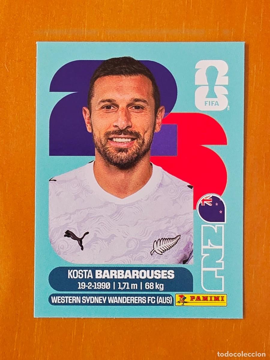 Cromos de F&uacute;tbol: NZL 20 Kosta Barbarouses, Nueva Zelanda, Panini FIFA World Cup Mundial 2026 Sticker