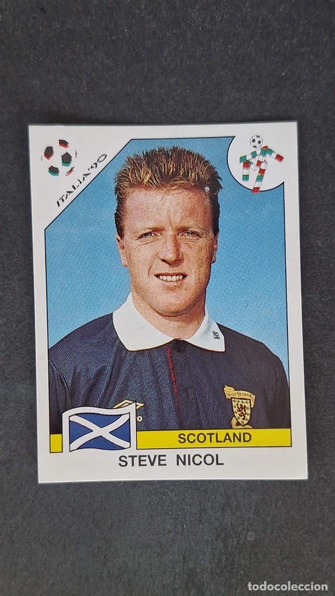 Cromos de F&uacute;tbol: L3 STEVE NICOL SELECCION ESCOCIA 221 MUNDIAL ITALIA 90 1990 PANINI NUNCA PEGADO SIN PEGAR