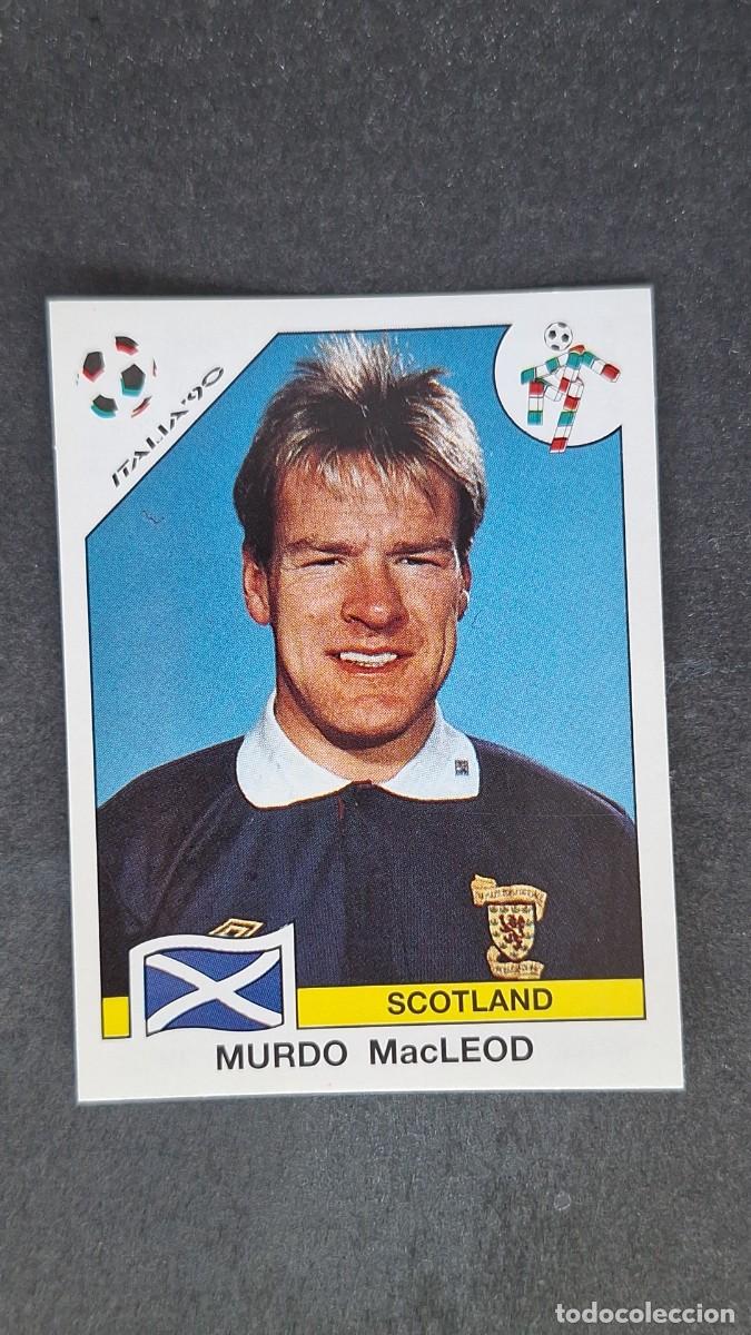 Cromos de F&uacute;tbol: L3 MURDO MacLEOD SELECCION ESCOCIA 222 MUNDIAL ITALIA 90 1990 PANINI NUNCA PEGADO SIN PEGAR