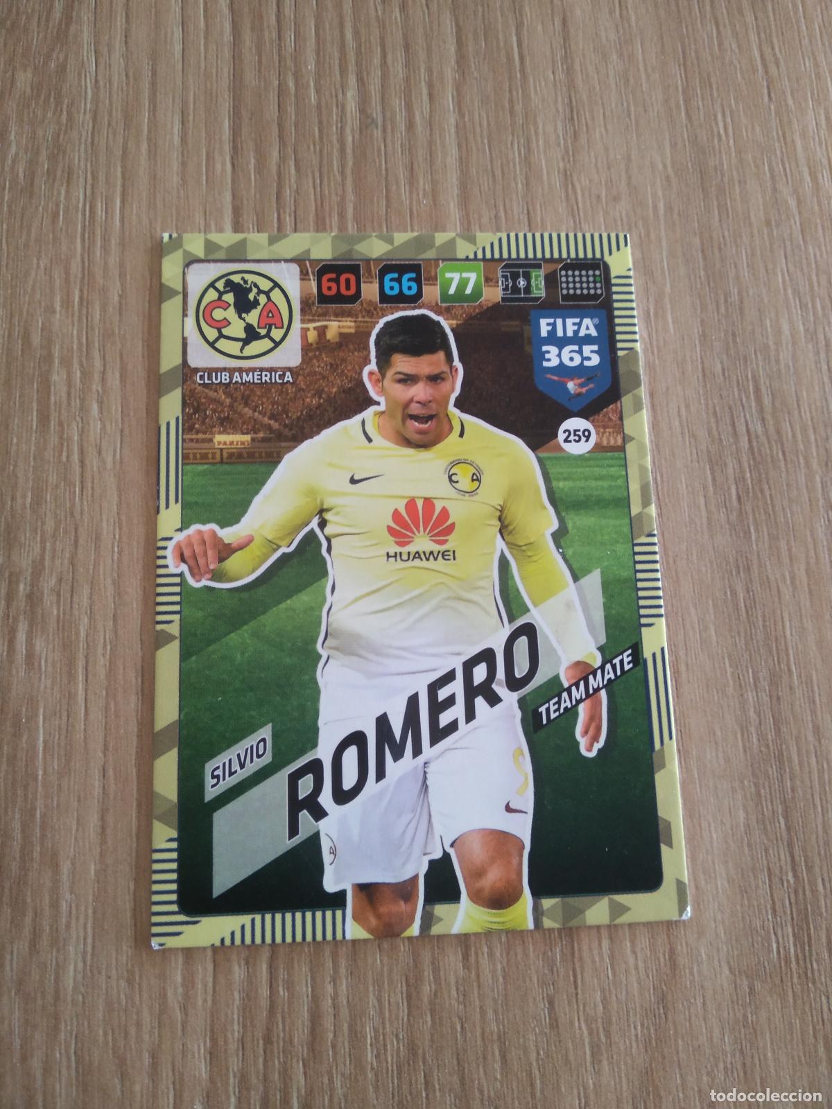 Cromos de F&uacute;tbol: 259 SILVIO ROMERO CLUB AMERICA CROMO FUTBOL PANINI ADRENALYN 17-18 FIFA 365 2017-2018
