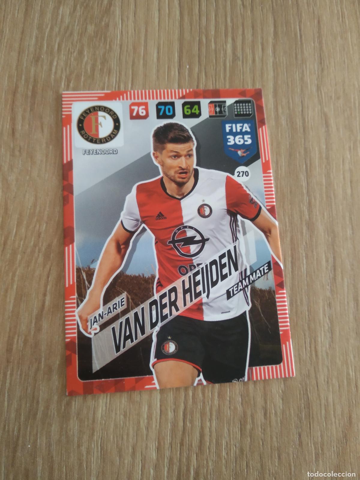 Cromos de F&uacute;tbol: 270 VAN DER HEIJDEN FEYENOORD CROMO FUTBOL PANINI ADRENALYN 17-18 FIFA 365 2017-2018
