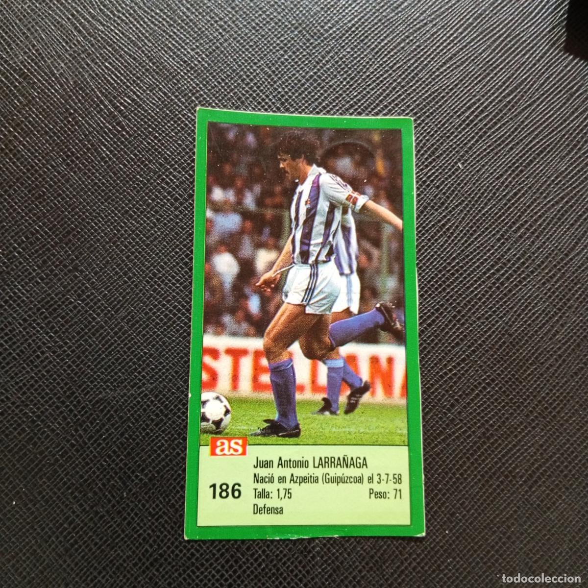 Cromos de F&uacute;tbol: 186 LARRA&Ntilde;AGA REAL SOCIEDAD AS 1988 1989 CROMO FUTBOL LIGA 88 89 - SIN PEGAR - A103 PG271