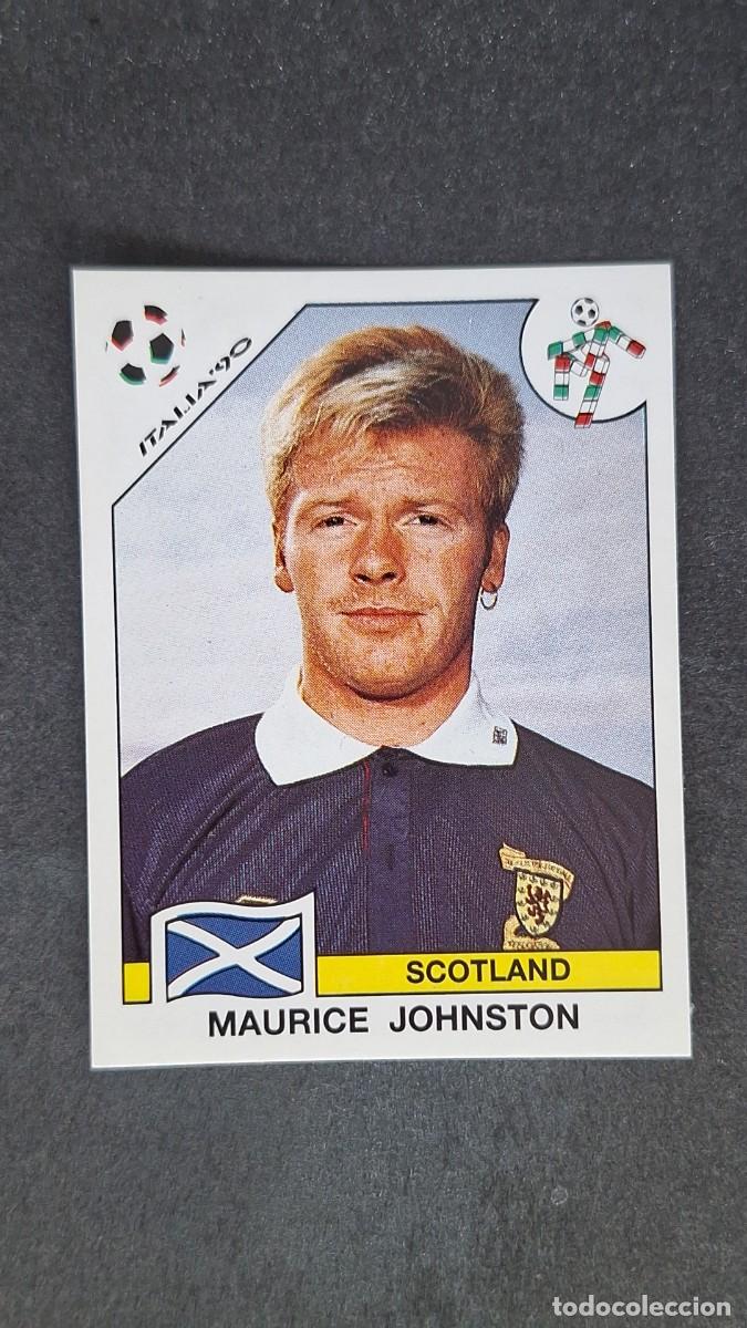 Cromos de F&uacute;tbol: L3 MAURICE JOHNSTON SELECCION ESCOCIA 227 MUNDIAL ITALIA 90 1990 PANINI NUNCA PEGADO SIN PEGAR