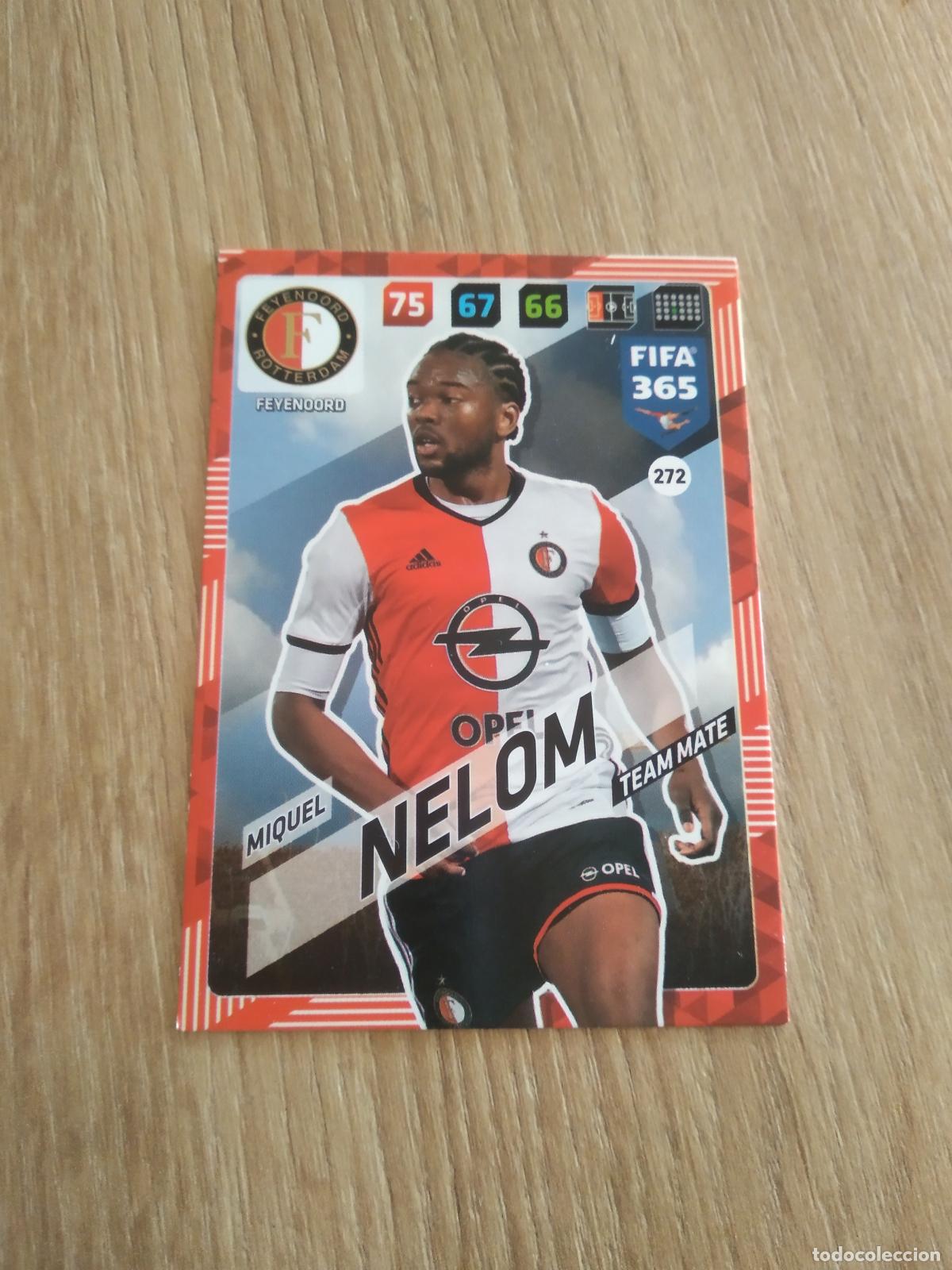 Cromos de F&uacute;tbol: 272 MIQUEL NELOM FEYENOORD CROMO FUTBOL PANINI ADRENALYN 17-18 FIFA 365 2017-2018