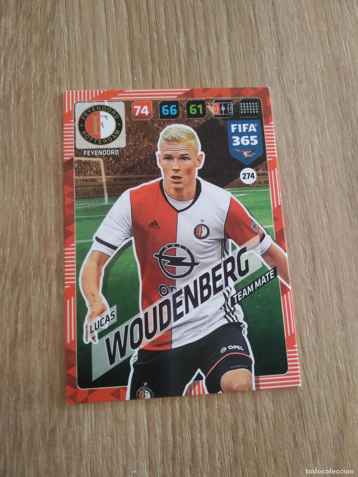 Cromos de F&uacute;tbol: 274 LUCAS WOUDENBERG FEYENOORD CROMO FUTBOL PANINI ADRENALYN 17-18 FIFA 365 2017-2018
