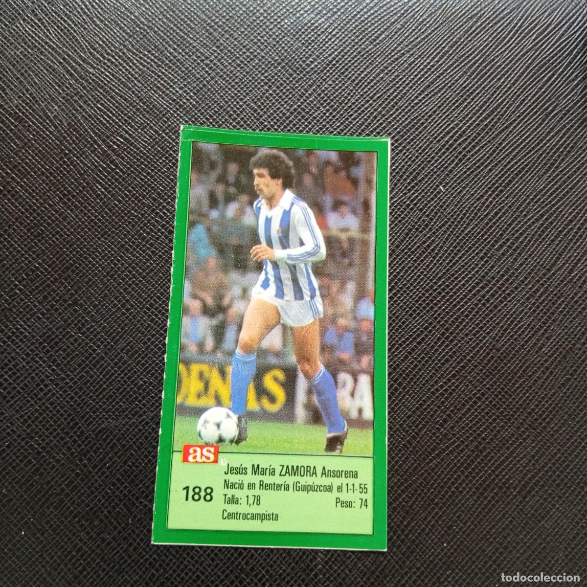 Cromos de F&uacute;tbol: 188 ZAMORA REAL SOCIEDAD AS 1988 1989 CROMO FUTBOL LIGA 88 89 - SIN PEGAR - A103 PG271