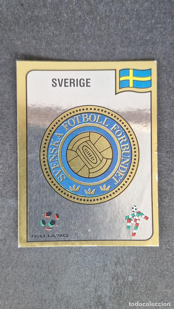 Cromos de Futebol: L3 ESCUDO SELECCION SUECIA 229 MUNDIAL ITALIA 90 1990 PANINI NUNCA PEGADO SIN PEGAR