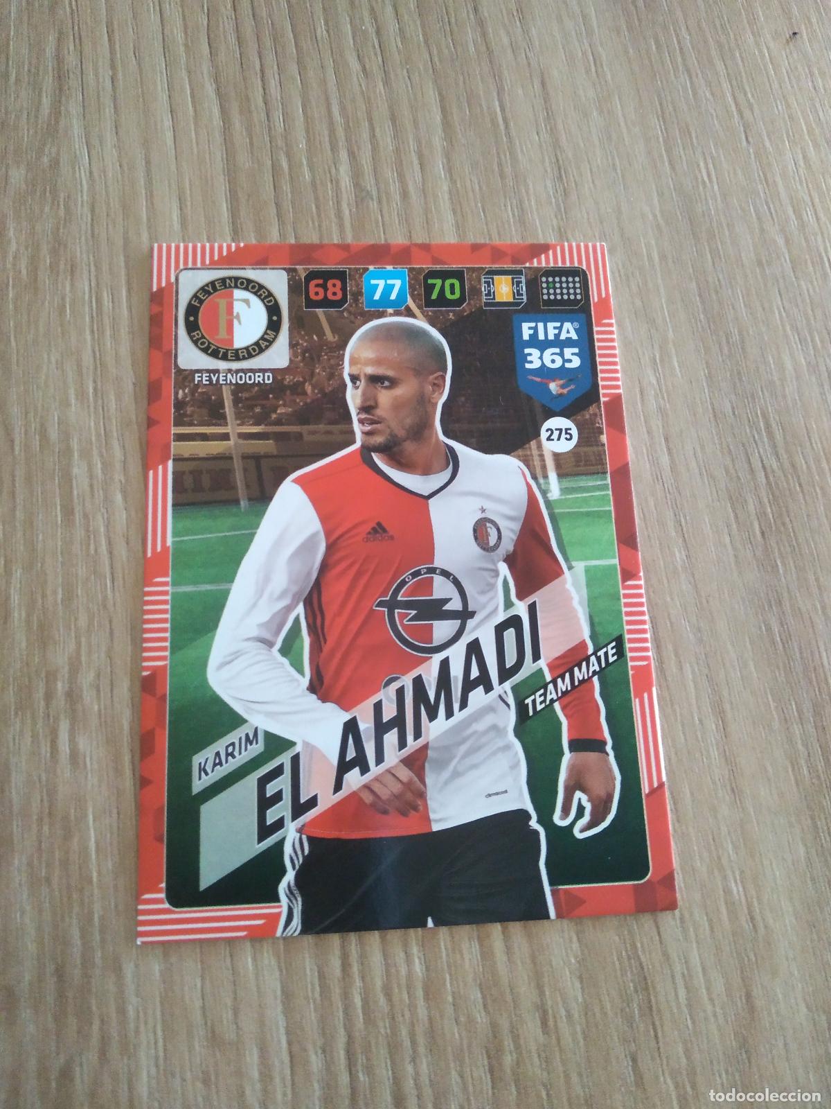 Cromos de F&uacute;tbol: 275 KARIM EL AHMADI FEYENOORD CROMO FUTBOL PANINI ADRENALYN 17-18 FIFA 365 2017-2018