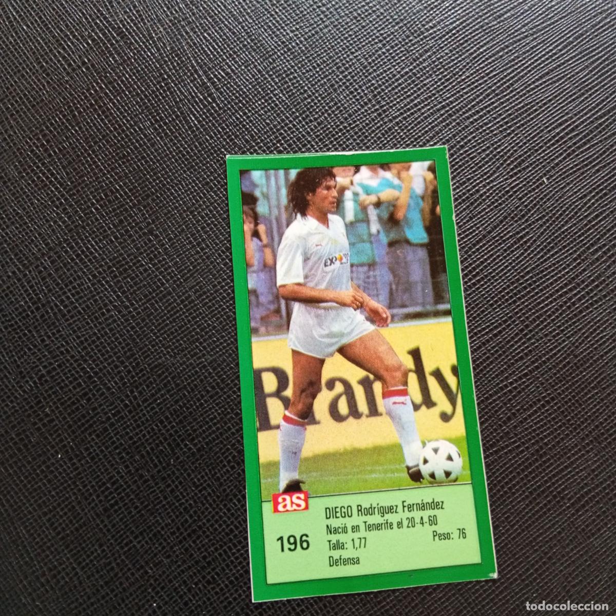 Cromos de F&uacute;tbol: 196 DIEGO SEVILLA AS 1988 1989 CROMO FUTBOL LIGA 88 89 - SIN PEGAR - A103 PG280