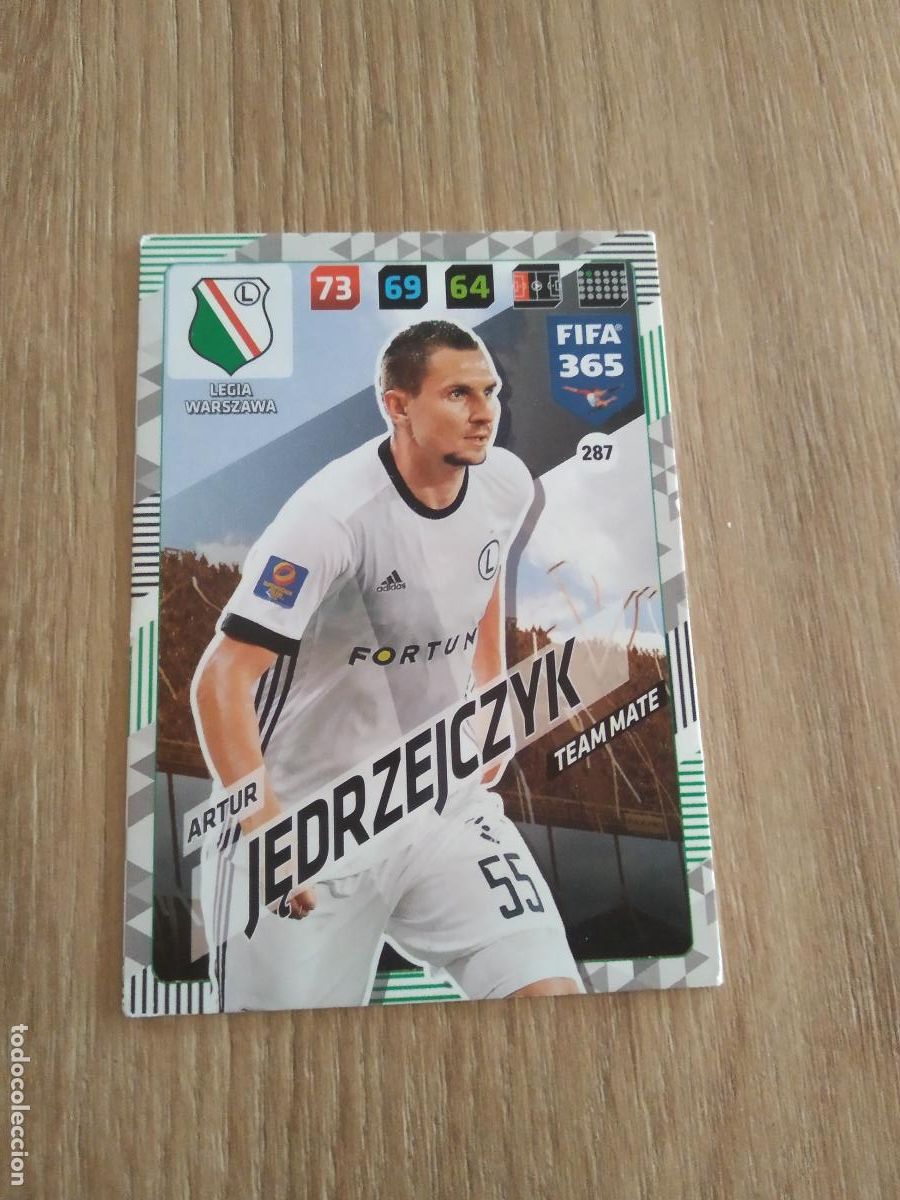 Cromos de F&uacute;tbol: 287 JEDRZEJCZYK LEGIA WARSZAWA CROMO FUTBOL PANINI ADRENALYN 17-18 FIFA 365 2017-2018