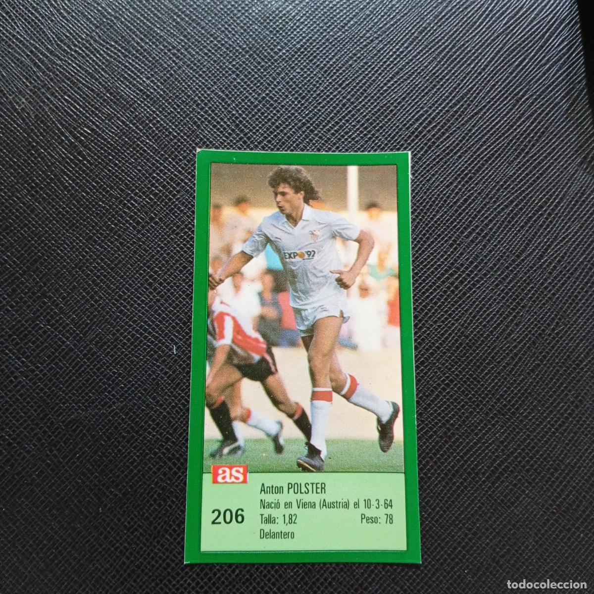 Cromos de F&uacute;tbol: 206 POLSTER SEVILLA AS 1988 1989 CROMO FUTBOL LIGA 88 89 - SIN PEGAR - A103 PG307
