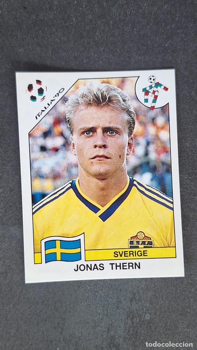 Cromos de F&uacute;tbol: L3 JONAS THERN SELECCION SUECIA 239 MUNDIAL ITALIA 90 1990 PANINI NUNCA PEGADO SIN PEGAR