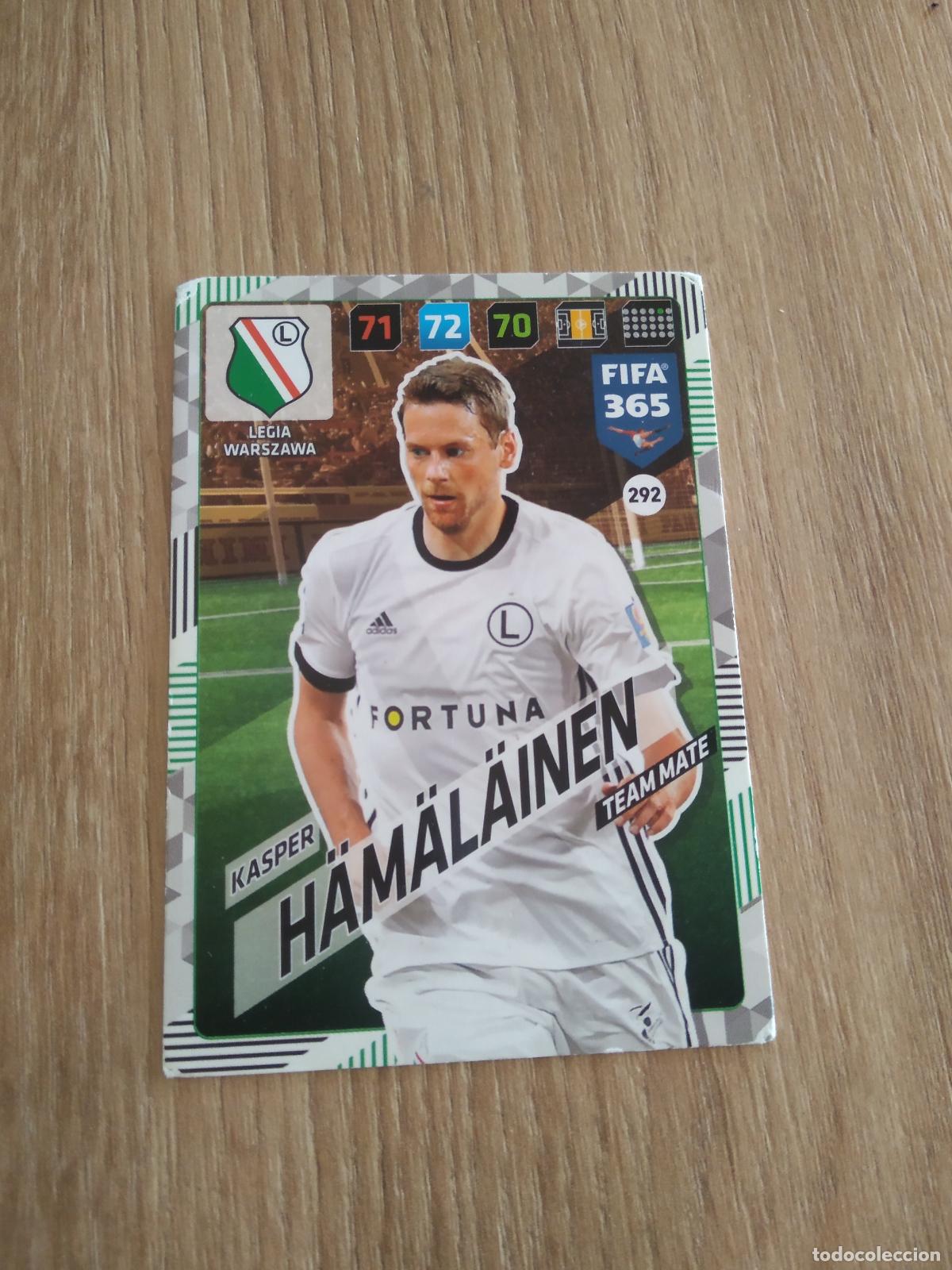 Cromos de F&uacute;tbol: 292 KASPER HAMALAINEN LEGIA WARSZAWA CROMO FUTBOL PANINI ADRENALYN 17-18 FIFA 365 2017-2018