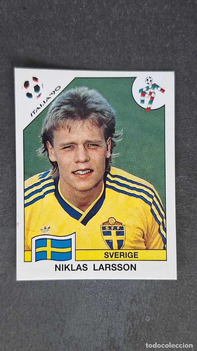 Cromos de F&uacute;tbol: L3 NIKLAS LARSSON SELECCION SUECIA 243 MUNDIAL ITALIA 90 1990 PANINI NUNCA PEGADO SIN PEGAR