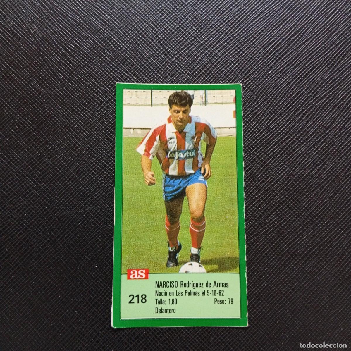 Cromos de F&uacute;tbol: 218 NARCISO SPORTING GIJON AS 1988 1989 CROMO FUTBOL LIGA 88 89 - SIN PEGAR - A103 PG325