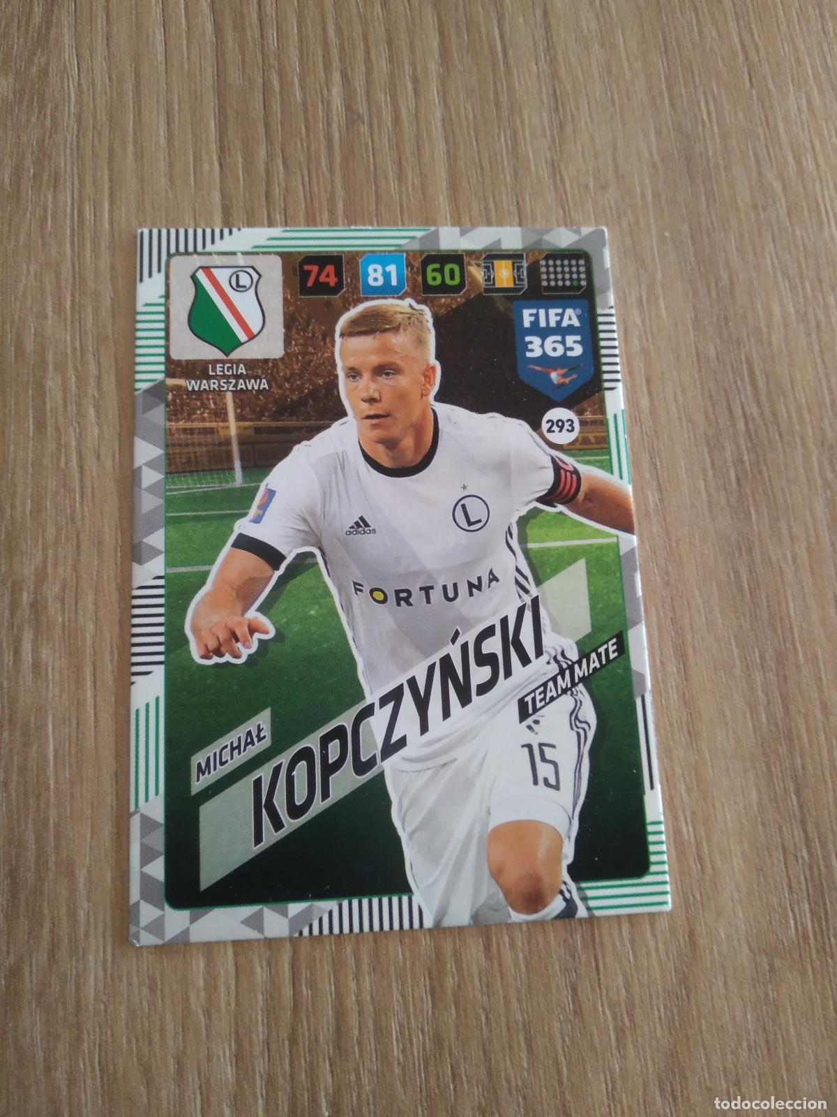 Cromos de F&uacute;tbol: 293 KOPCZYNSKI LEGIA WARSZAWA CROMO FUTBOL PANINI ADRENALYN 17-18 FIFA 365 2017-2018