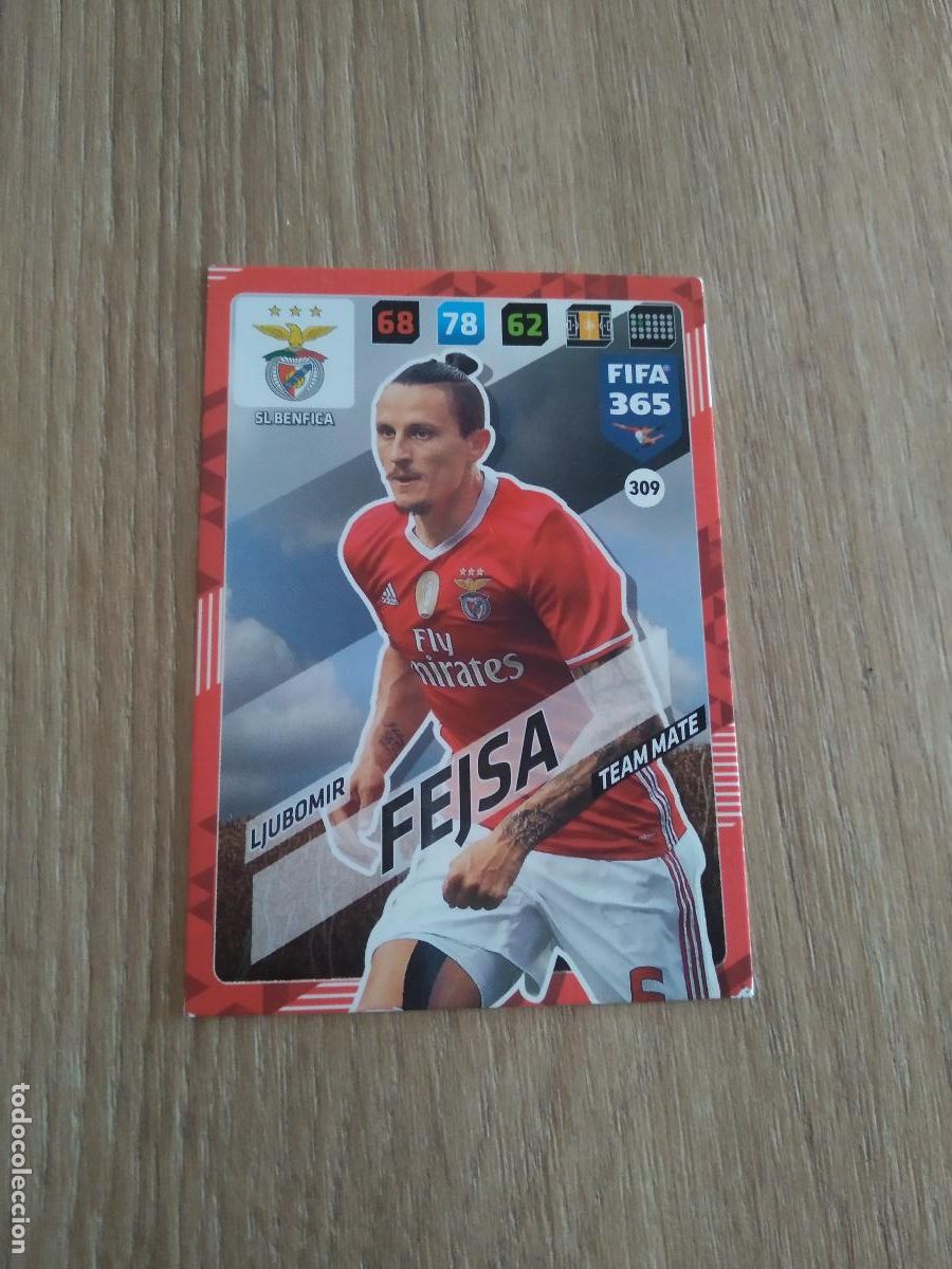 Cromos de F&uacute;tbol: 309 FEJSA BENFICA CROMO FUTBOL PANINI ADRENALYN 17-18 FIFA 365 2017-2018