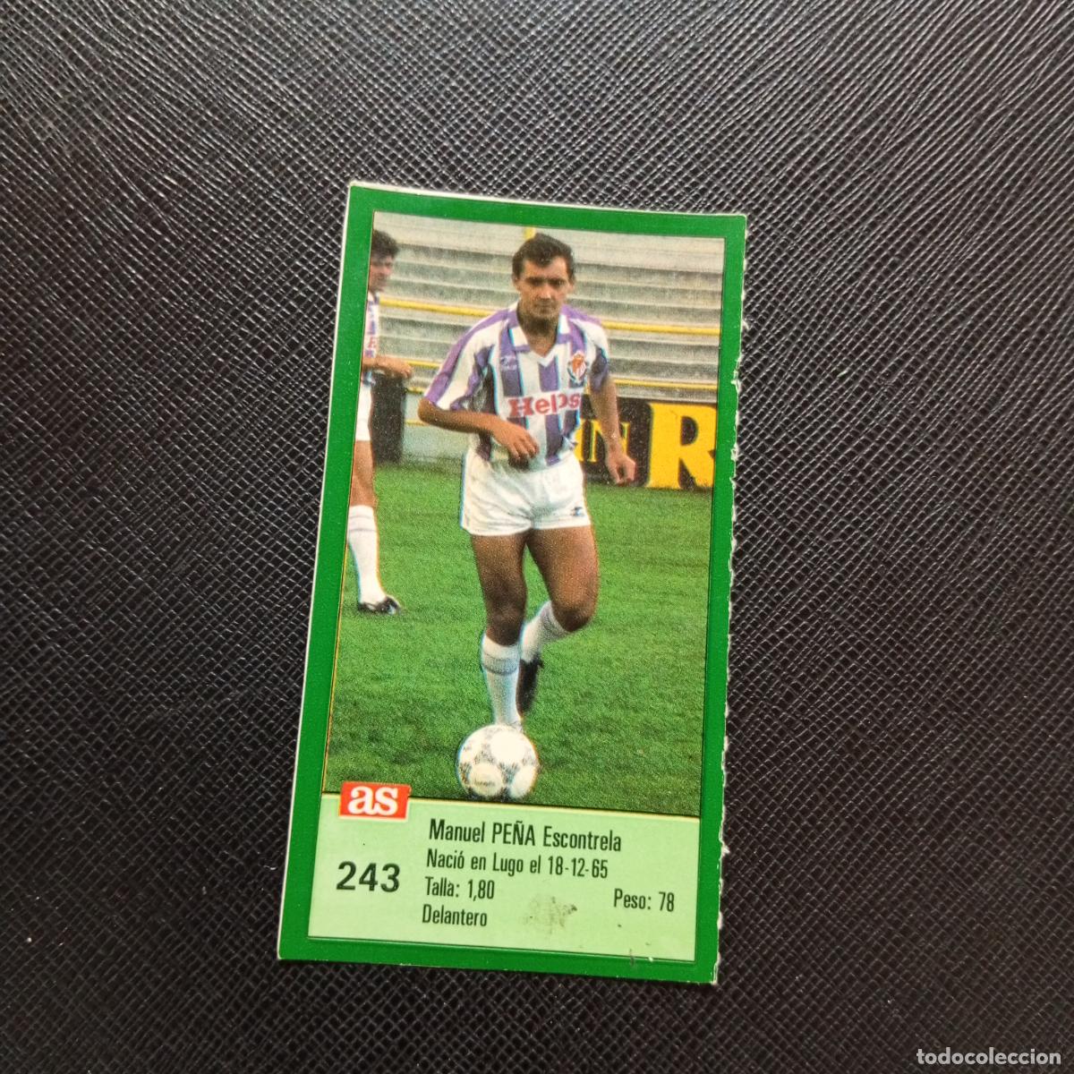 Cromos de F&uacute;tbol: 243 PE&Ntilde;A VALLADOLID AS 1988 1989 CROMO FUTBOL LIGA 88 89 - SIN PEGAR - A103 PG325