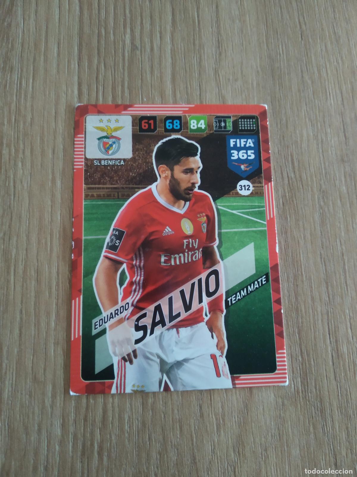 Cromos de F&uacute;tbol: 312 SALVIO BENFICA CROMO FUTBOL PANINI ADRENALYN 17-18 FIFA 365 2017-2018