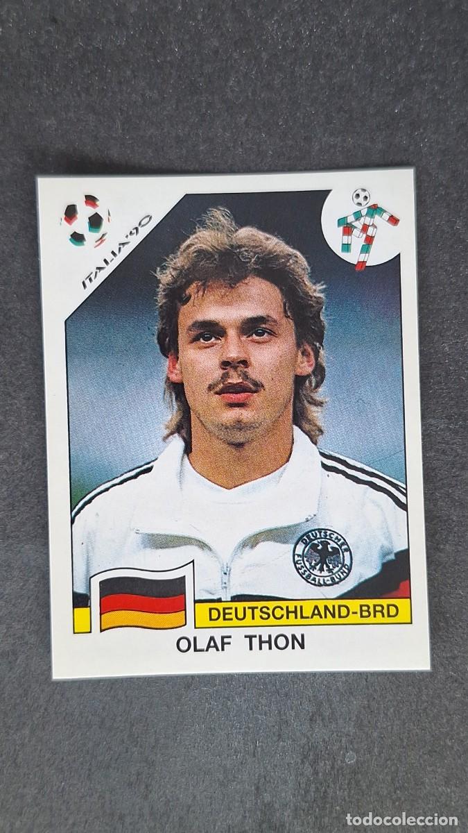 Cromos de F&uacute;tbol: L3 OLAF THON SELECCION ALEMANIA 260 MUNDIAL ITALIA 90 1990 PANINI NUNCA PEGADO SIN PEGAR