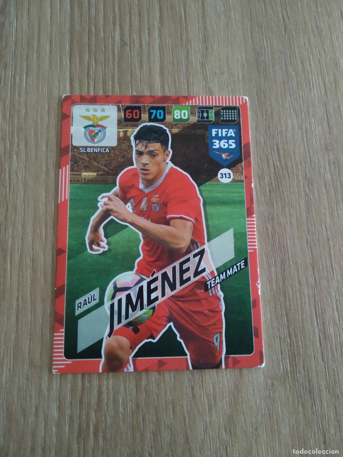 Cromos de F&uacute;tbol: 313 RAUL JIMENEZ BENFICA CROMO FUTBOL PANINI ADRENALYN 17-18 FIFA 365 2017-2018