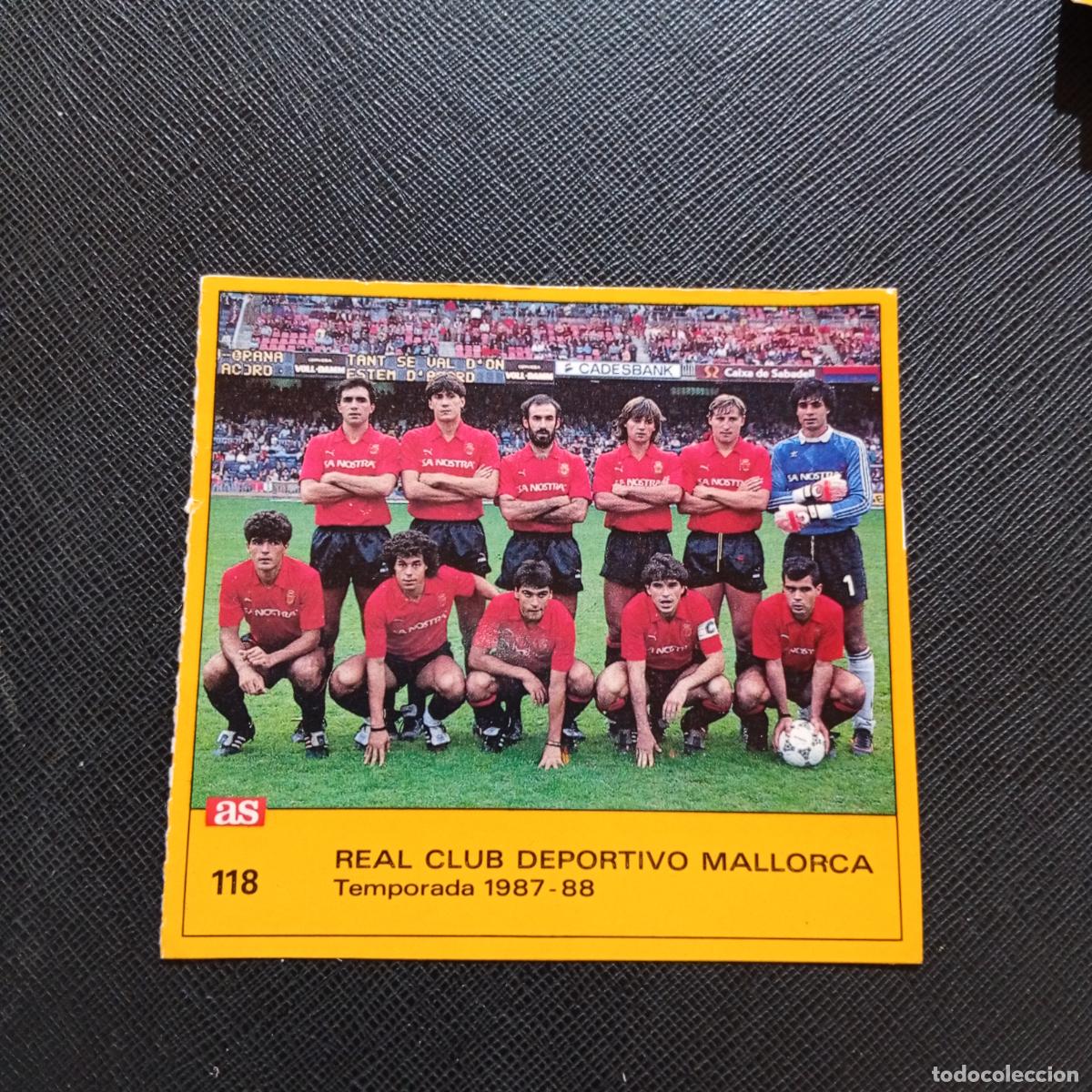 Cromos de F&uacute;tbol: 118 MALLORCA ALINEACION AS 1987 1988 CROMO FUTBOL LIGA 87 88 - SIN PEGAR - BL2 B
