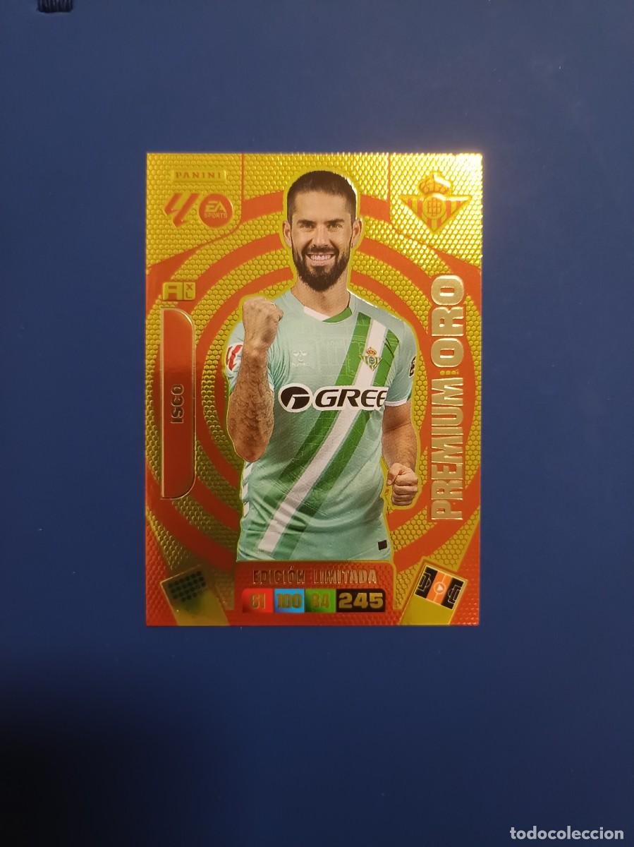 Cromos de F&uacute;tbol: Isco premium oro Adrenalyn XL 25 26 real Betis balompi&eacute; sobre momentum 2025 2026
