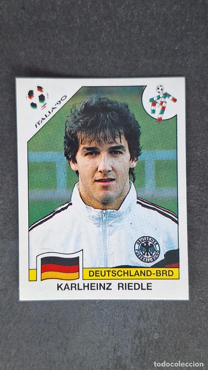 Cromos de F&uacute;tbol: L3 KARLHEINZ RIEDLE SELECCION ALEMANIA 266 MUNDIAL ITALIA 90 1990 PANINI NUNCA PEGADO SIN PEGAR