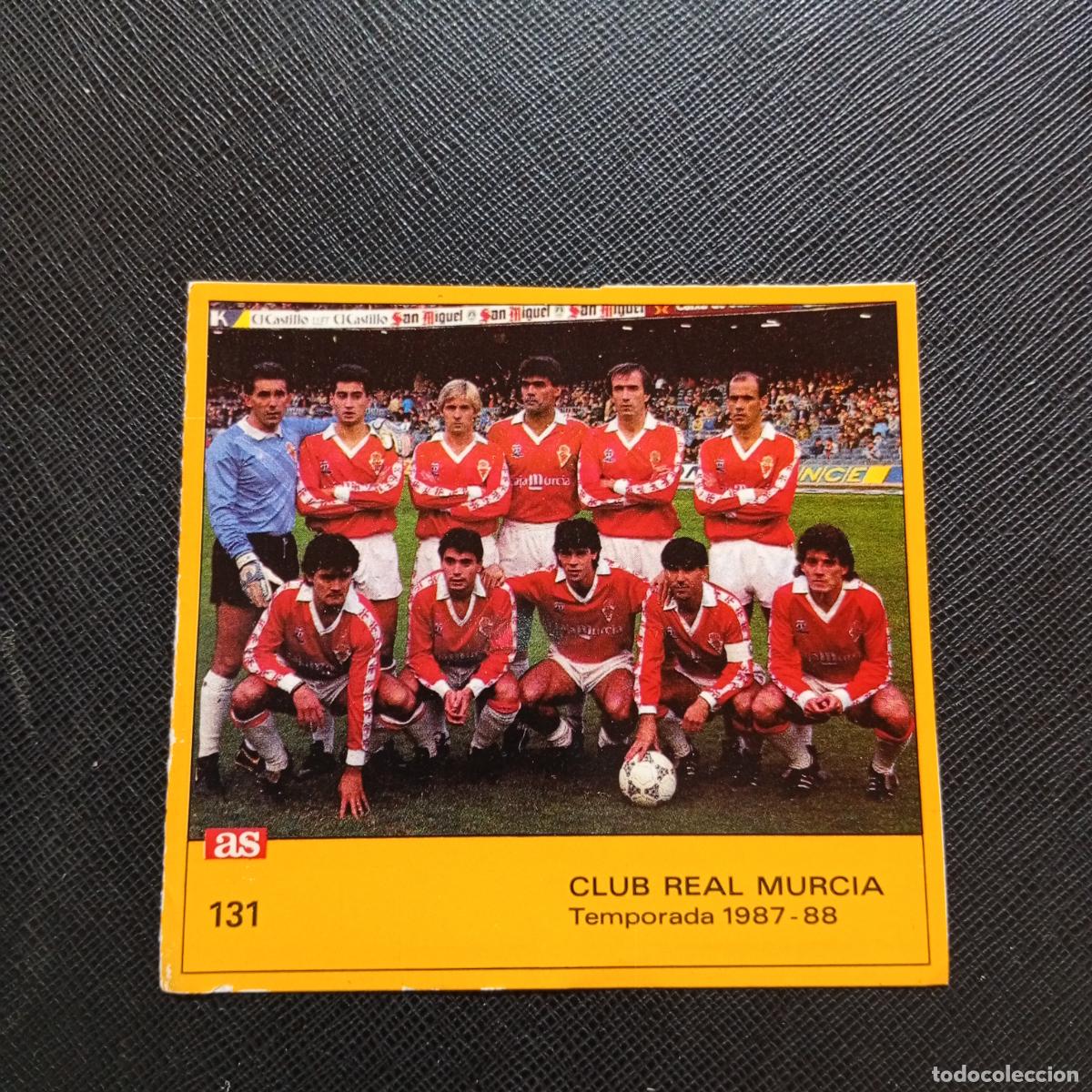 Cromos de F&uacute;tbol: 131 MURCIA ALINEACION AS 1987 1988 CROMO FUTBOL LIGA 87 88 - SIN PEGAR - BL2