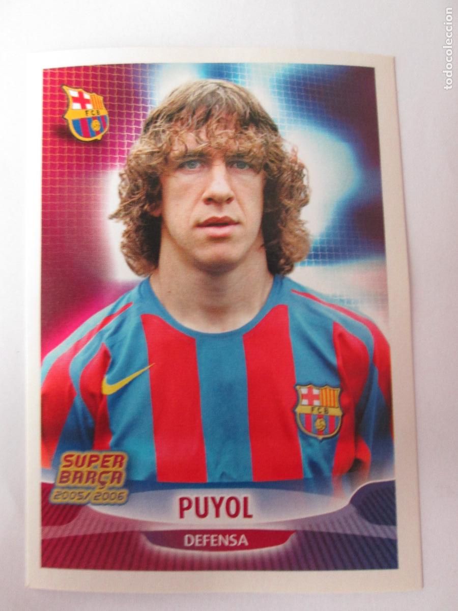 Cromos de F&uacute;tbol: #23 PUYOL BARCELONA 05 06 SUPER BAR&Ccedil;A 2005 2006 PANINI CROMO SIN PEGAR