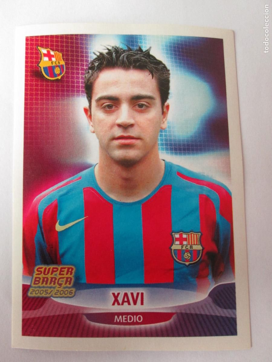 Cromos de F&uacute;tbol: #25 XAVI BARCELONA 05 06 SUPER BAR&Ccedil;A 2005 2006 PANINI CROMO SIN PEGAR