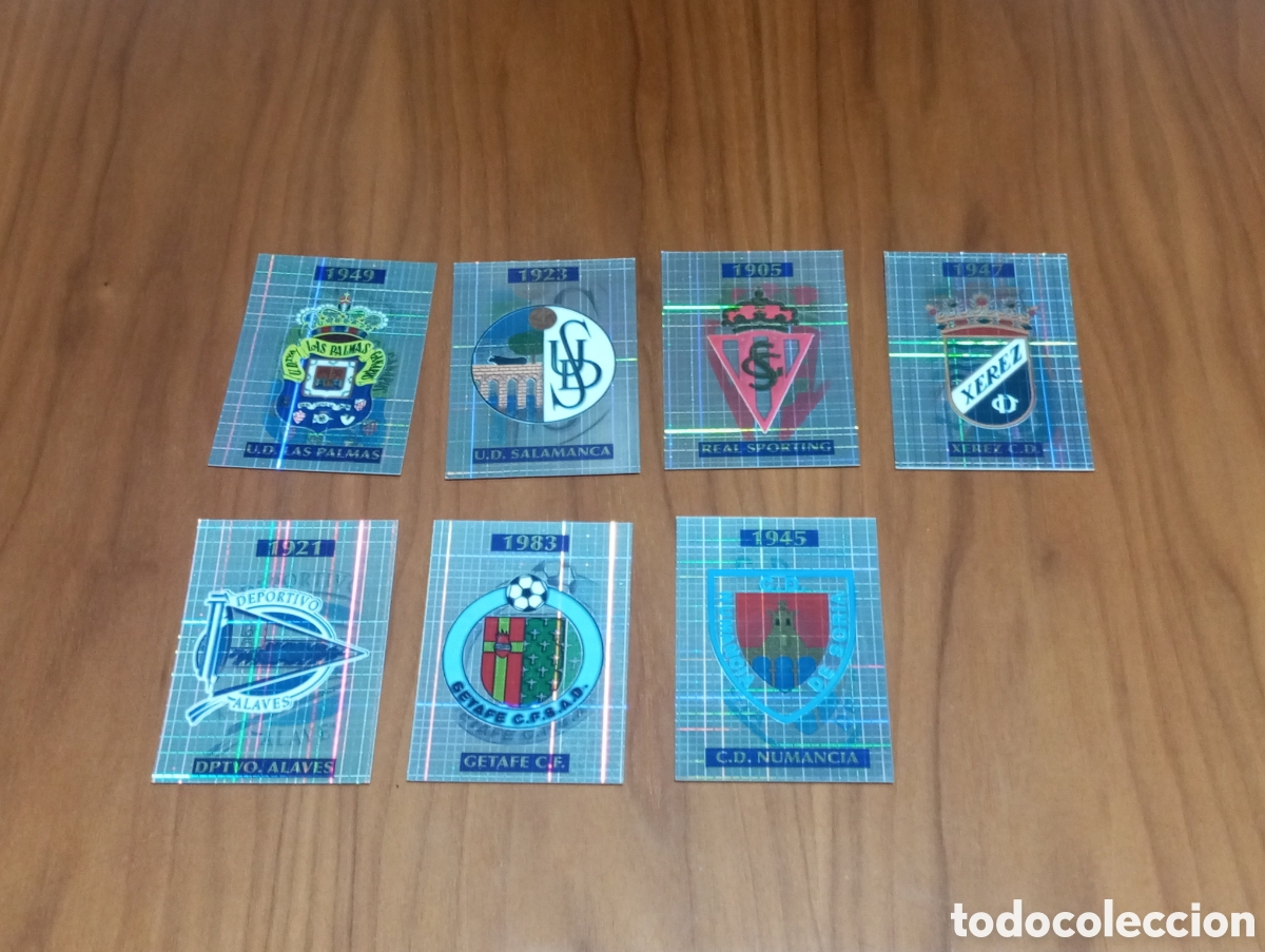 Cromos de Futebol: LOTE 7 CROMOS ESCUDOS FICHAS DE LA LIGA 2003 2004 03 04 MUNDICROMO