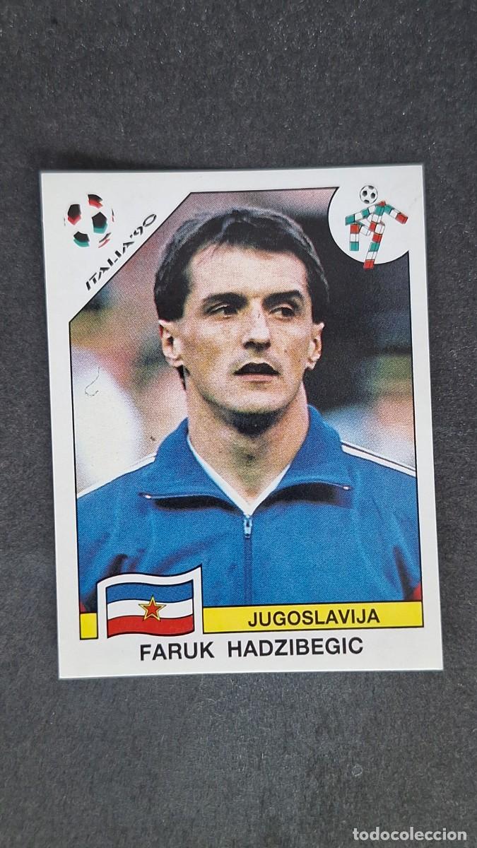 Cromos de F&uacute;tbol: L3 FARUK HADZIBEGIC SELECCION YUGOSLAVIA 274 MUNDIAL ITALIA 90 1990 PANINI NUNCA PEGADO SIN PEGAR