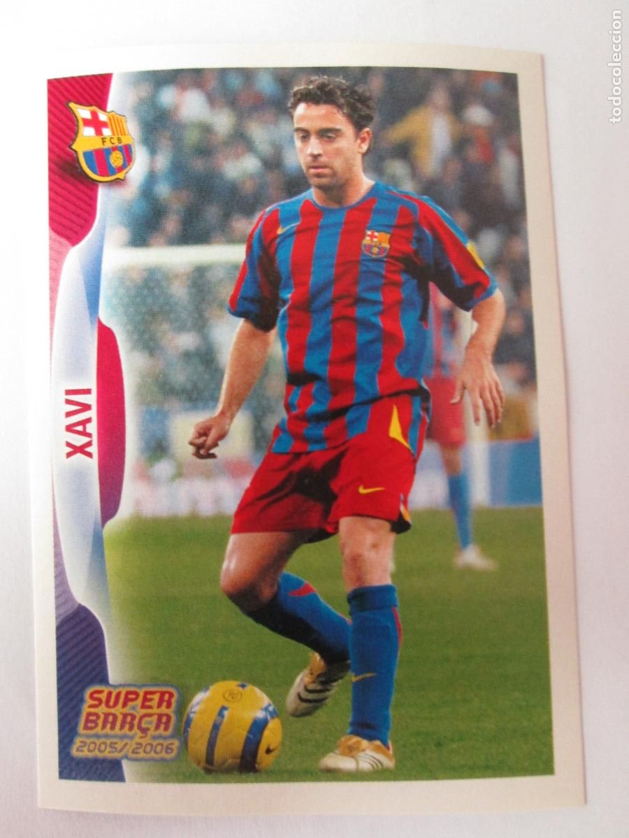 Cromos de F&uacute;tbol: #26 XAVI BARCELONA 05 06 SUPER BAR&Ccedil;A 2005 2006 PANINI CROMO SIN PEGAR